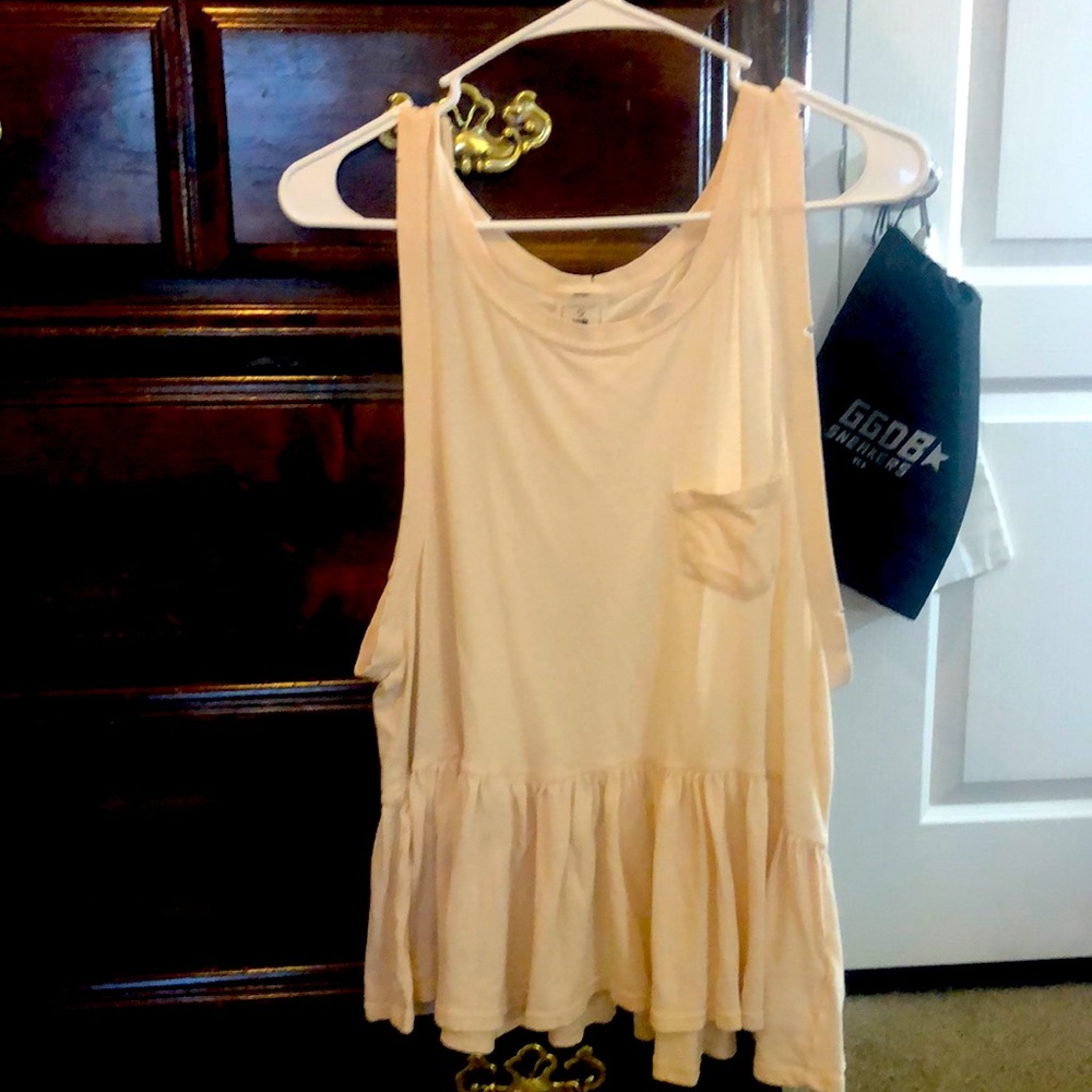 WE THE FREE POCKET PEPLUM TANK